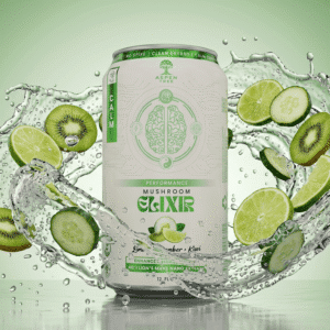 Aspen Tree Calm Clarity Mushroom Elixir – Lime + Cucumber + Kiwi