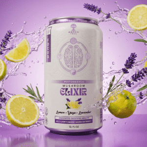 Aspen Tree Bright Focus Mushroom Elixir – Lemon + Yuzu + Lavender